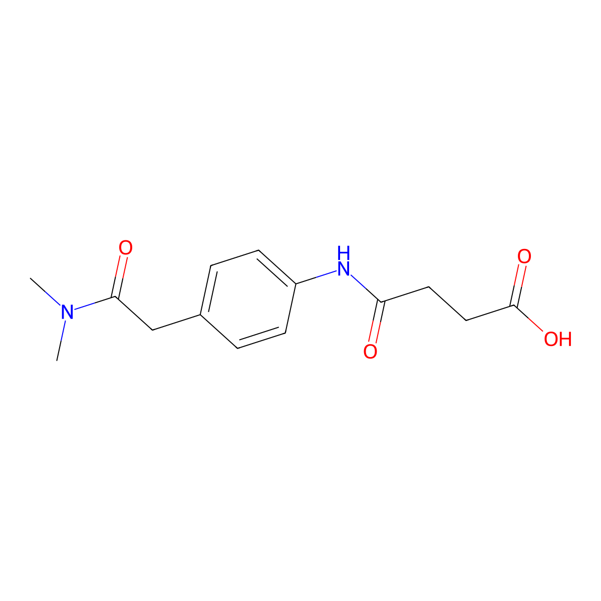 4-({4-[2-(Dimethylamino)-2-oxoethyl]phenyl}amino)-4-oxobutanoic acid molecular structure, CAS 1158604-13-7