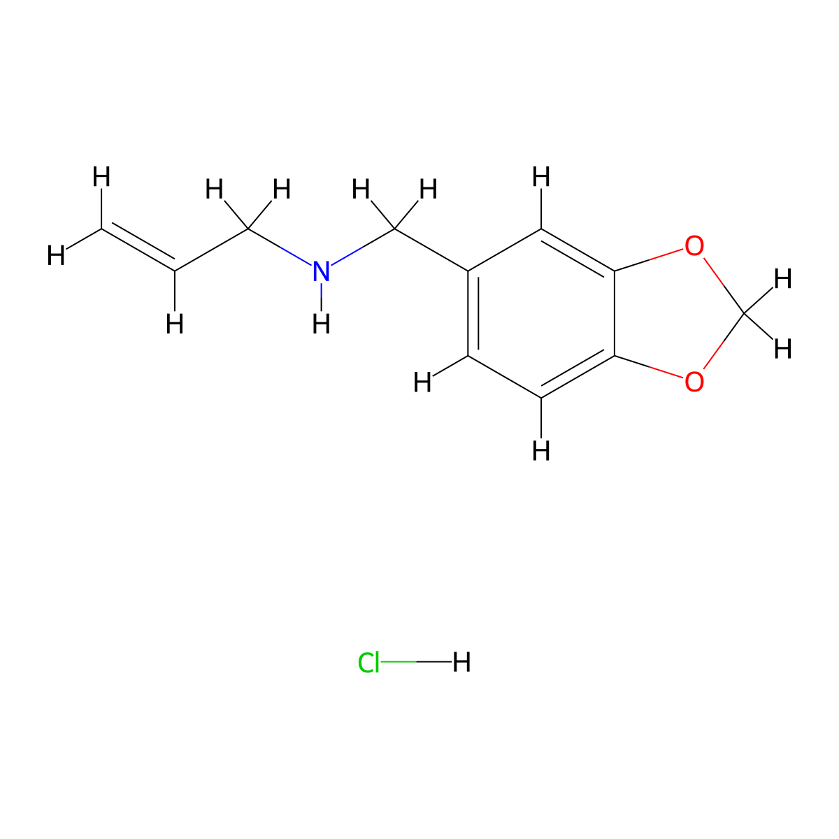 N-(1,3-Benzodioxol-5-ylmethyl)prop-2-en-1-amine hydrochloride molecular structure, CAS 1158605-42-5