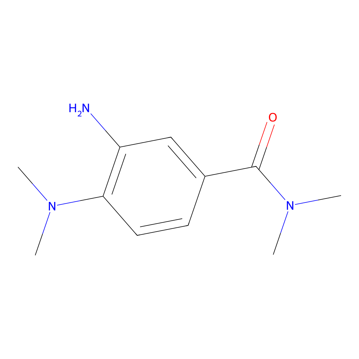 3-amino-4-(dimethylamino)-N,N-dimethylbenzamide molecular structure, CAS 1158608-89-9