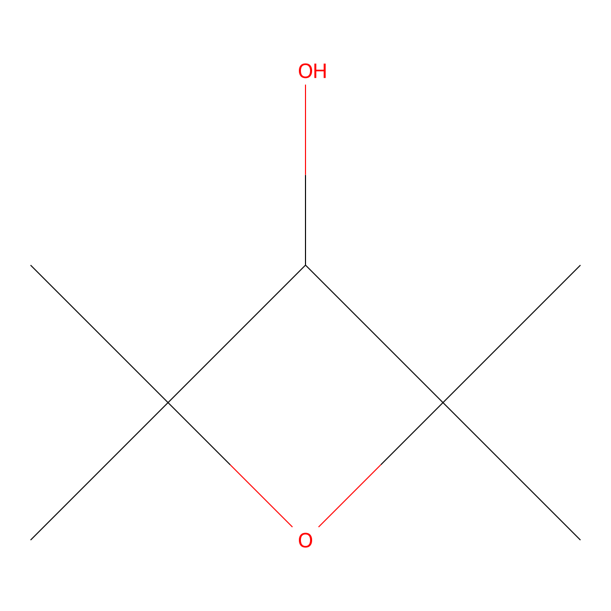 2,2,4,4-Tetramethyloxetan-3-ol molecular structure, CAS 115861-16-0