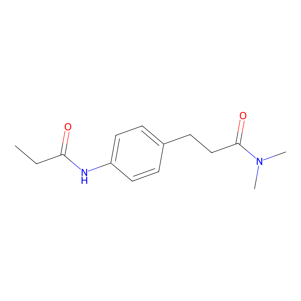 N,N-dimethyl-3-[4-(propanoylamino)phenyl]propanamide molecular structure, CAS 1158614-30-2