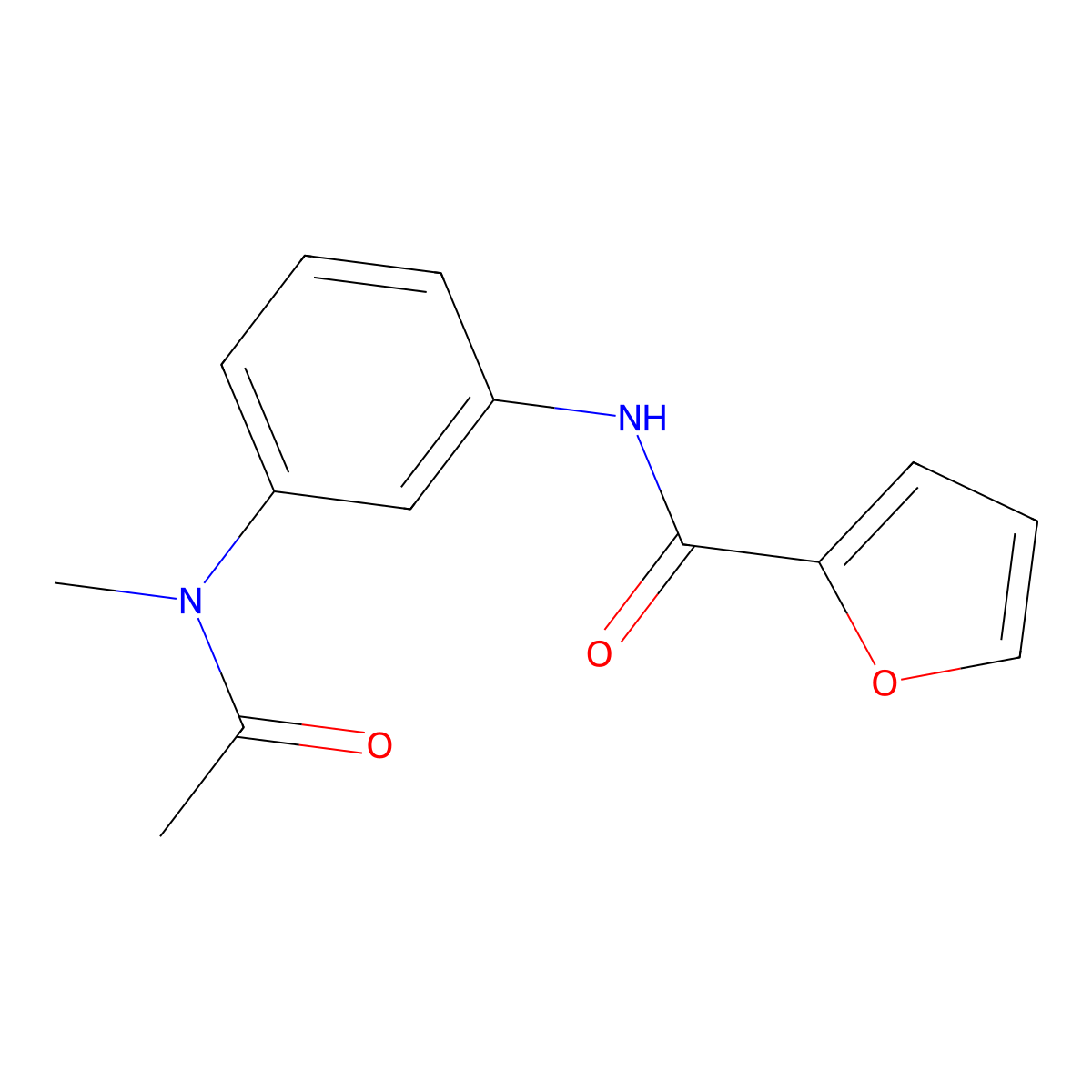 N-{3-[acetyl(methyl)amino]phenyl}-2-furamide molecular structure, CAS 1158620-67-7