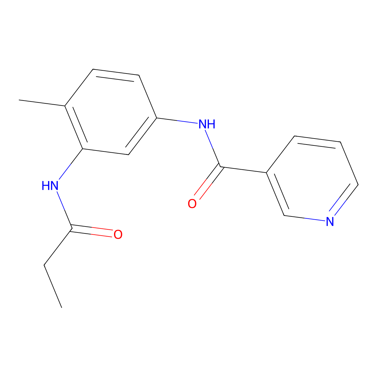 N-[4-methyl-3-(propionylamino)phenyl]nicotinamide molecular structure, CAS 1158628-48-8