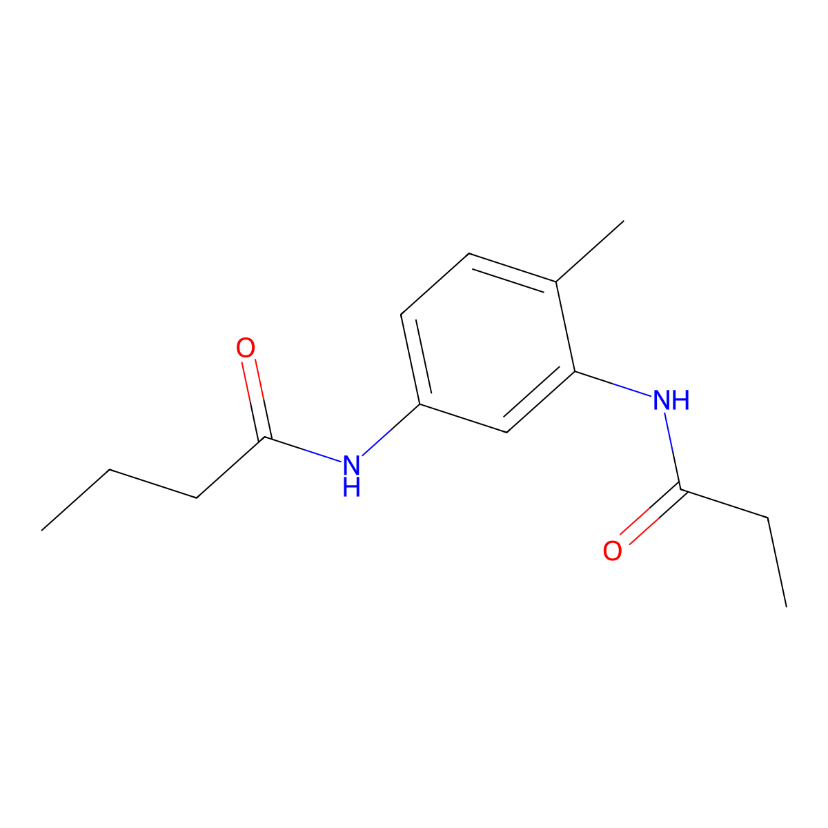 N-[4-methyl-3-(propionylamino)phenyl]butanamide molecular structure, CAS 1158633-01-2