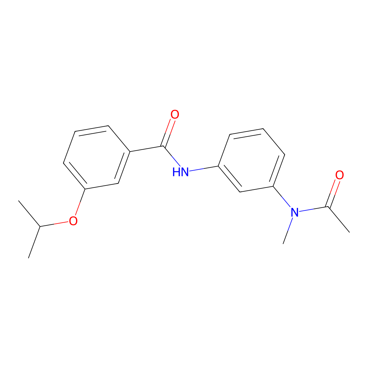 N-{3-[acetyl(methyl)amino]phenyl}-3-isopropoxybenzamide molecular structure, CAS 1158637-36-5