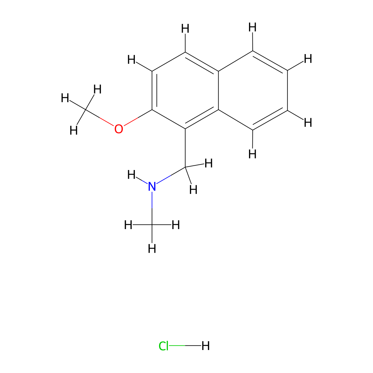 [(2-Methoxynaphthalen-1-YL)methyl](methyl)amine hydrochloride molecular structure, CAS 1158637-87-6
