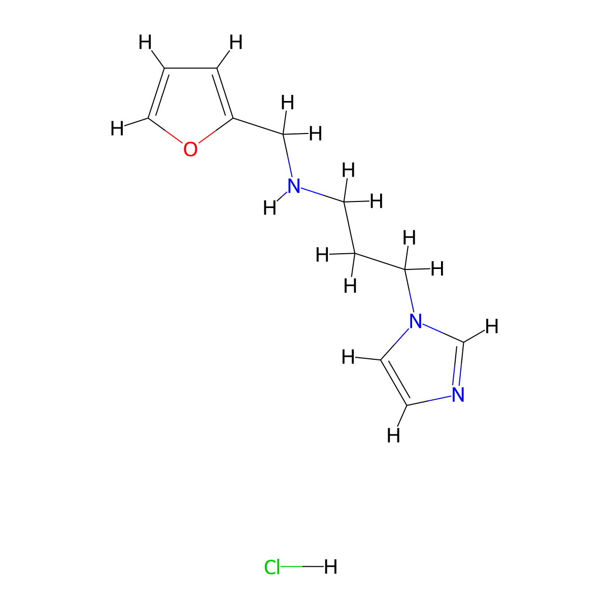 (Furan-2-ylmethyl)[3-(1H-imidazol-1-yl)propyl]amine hydrochloride molecular structure, CAS 1158638-65-3