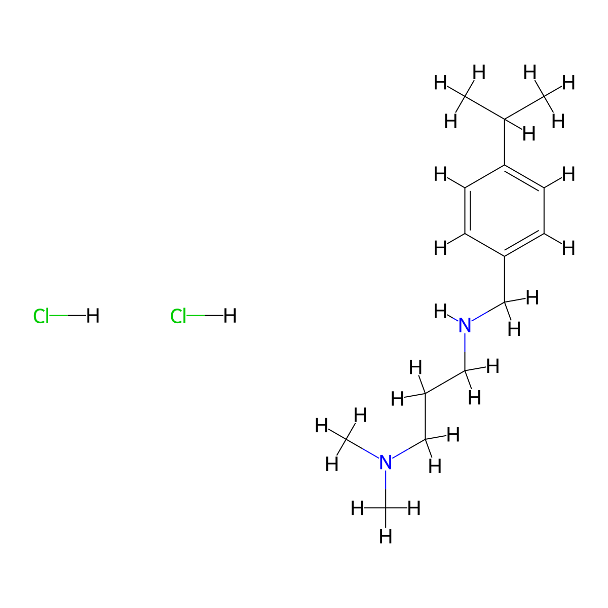 N'-(4-Isopropyl-benzyl)-N,N-dimethyl-propane-1,3-diamine dihydrochloride molecular structure, CAS 1158646-10-6