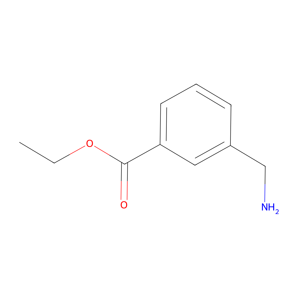 Ethylbenzoate,3-(aminomethyl) molecular structure, CAS 115868-92-3