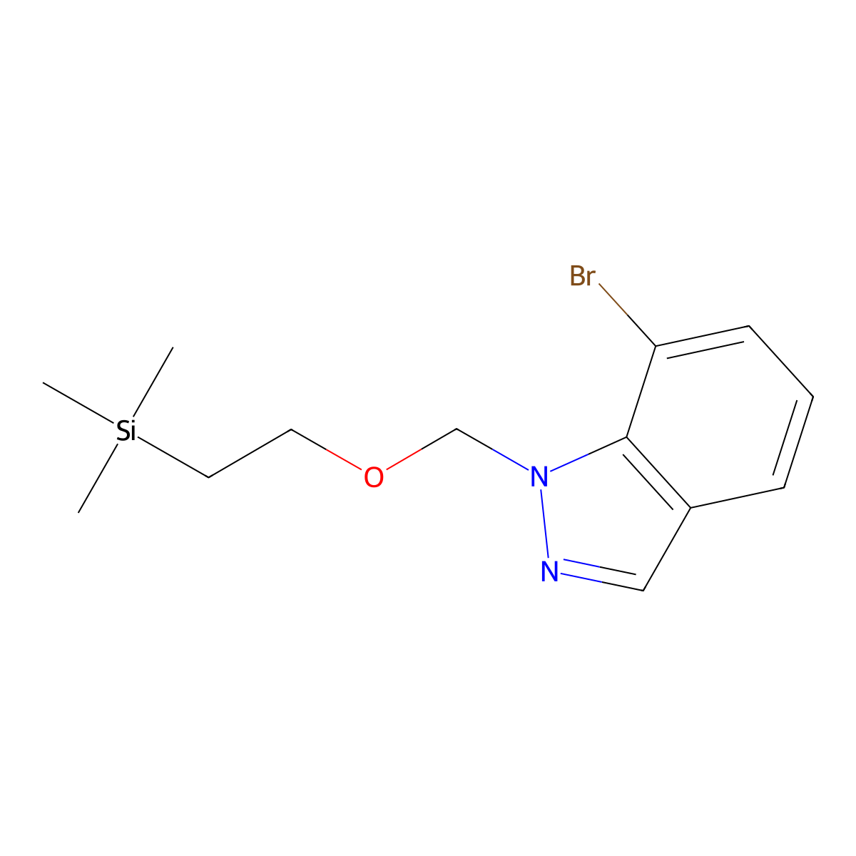 7-bromo-1-[[2-(trimethylsilyl)ethoxy]methyl]-1H-Indazole molecular structure, CAS 1158680-86-4