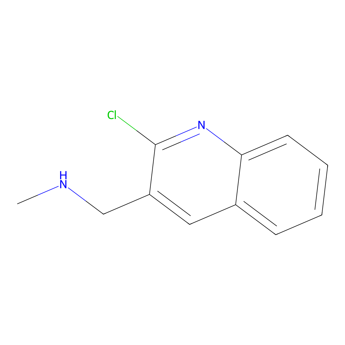 [(2-Chloroquinolin-3-yl)methyl](methyl)amine molecular structure, CAS 1158684-26-4