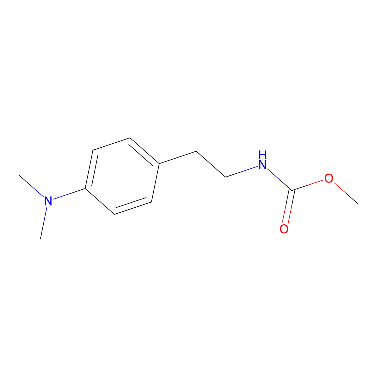 Methyl 4-(dimethylamino)phenethylcarbamate molecular structure, CAS 1158689-13-4