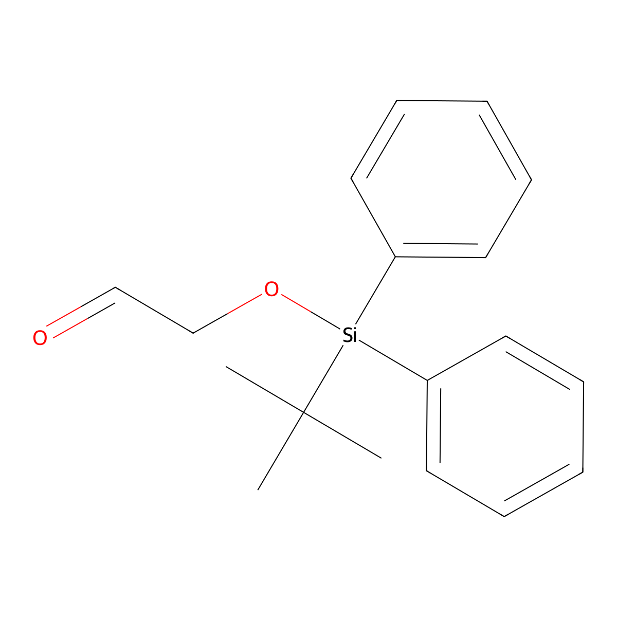 2-((Tert-butyldiphenylsilyl)oxy)acetaldehyde molecular structure, CAS 115869-43-7