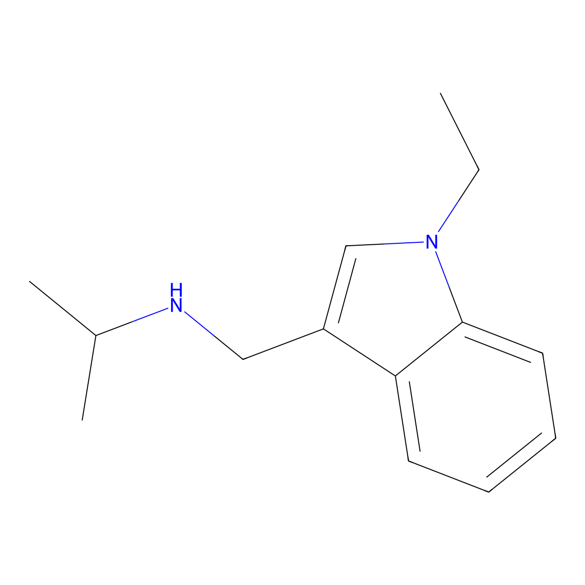 N-[(1-ethyl-1H-indol-3-yl)methyl]propan-2-amine molecular structure, CAS 1158691-32-7
