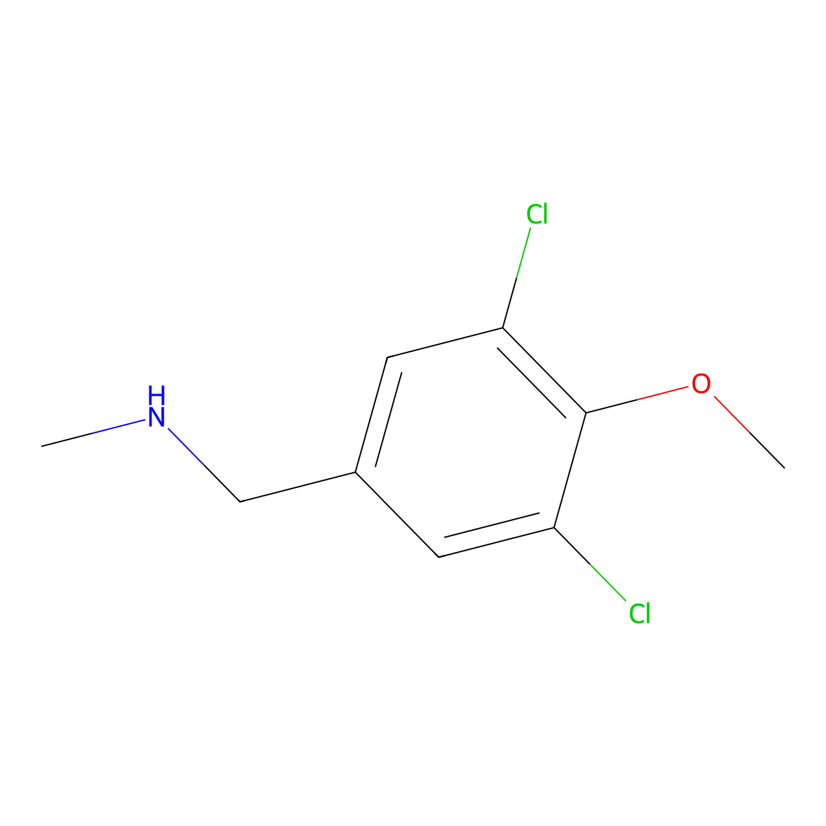 [(3,5-Dichloro-4-methoxyphenyl)methyl](methyl)amine molecular structure, CAS 1158693-33-4