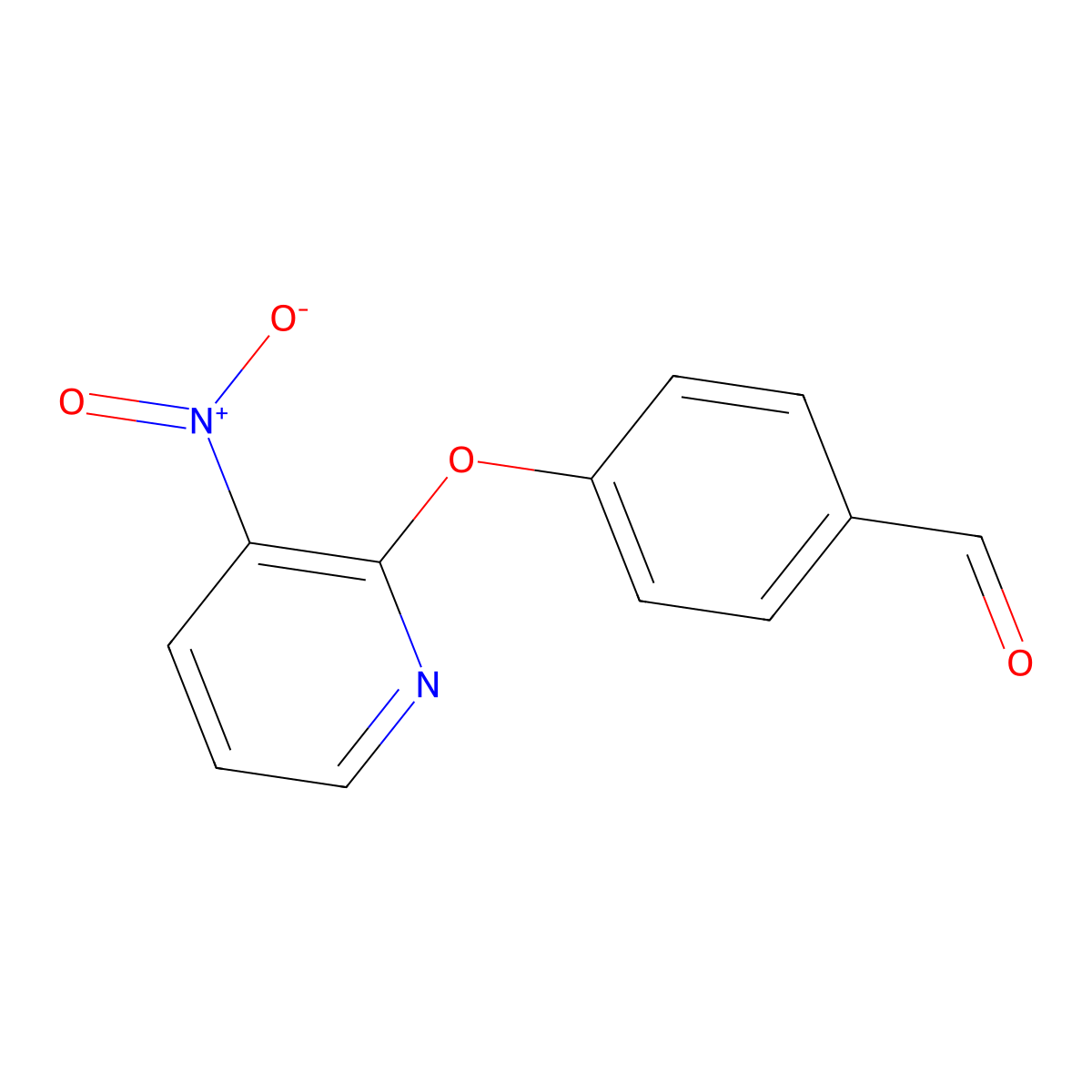 4-[(3-Nitropyridin-2-yl)oxy]benzaldehyde molecular structure, CAS 1158693-83-4