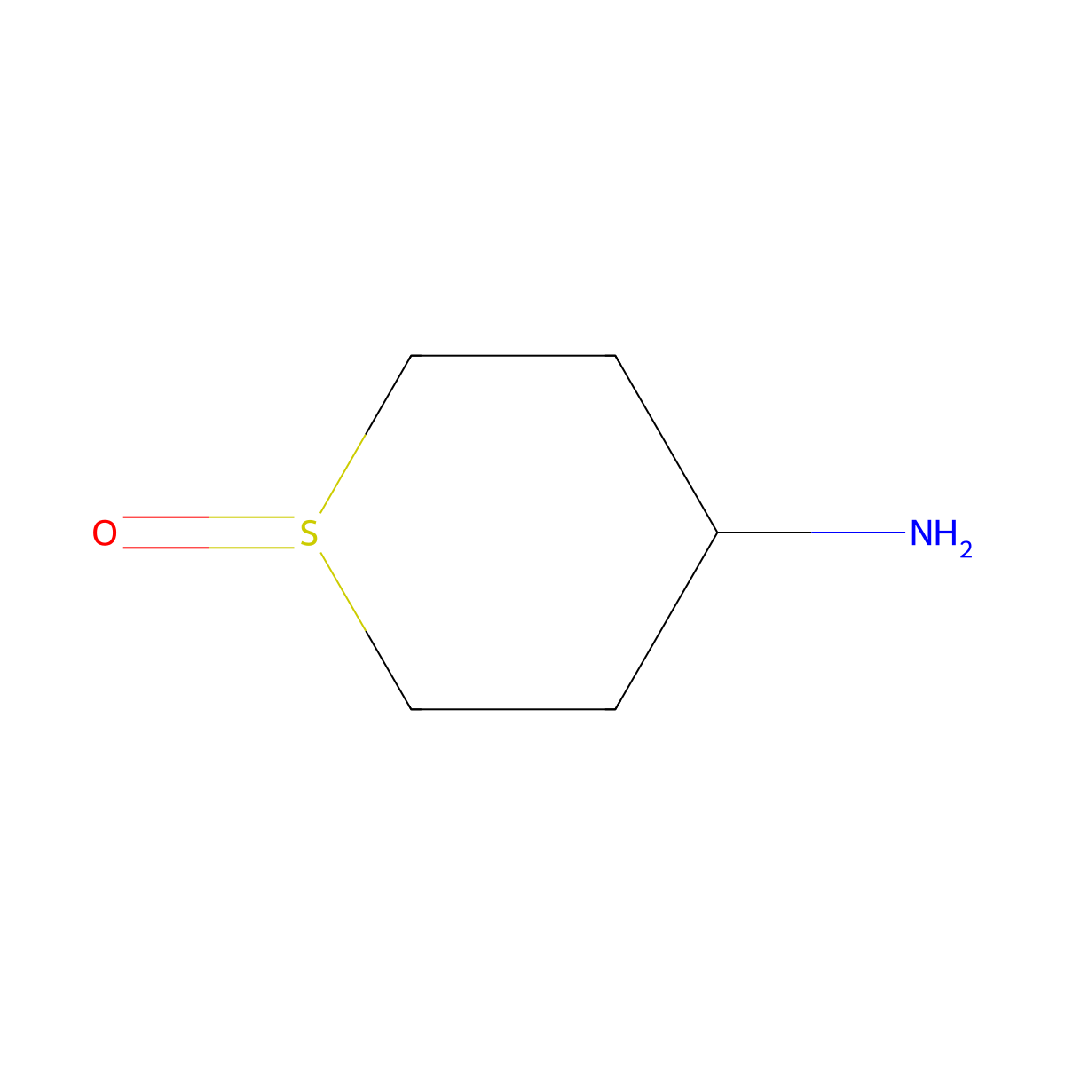 4-Amino-1lambda4-thian-1-one molecular structure, CAS 1158698-54-4