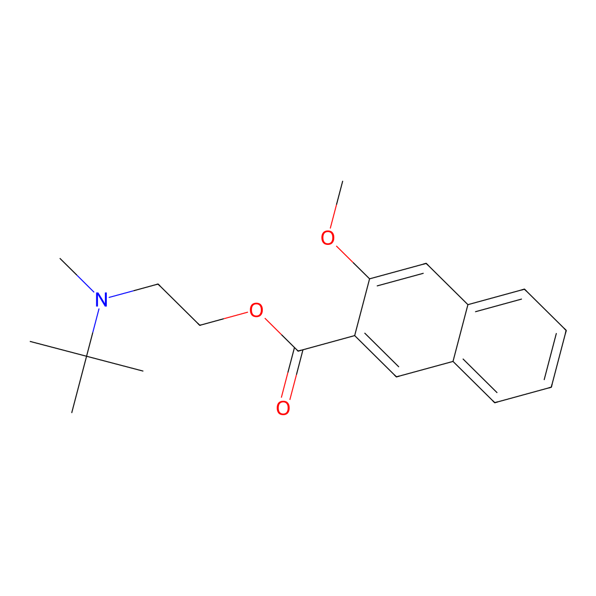 2-[Tert-butyl(methyl)amino]ethyl 3-methoxy-2-naphthoate molecular structure, CAS 1158710-56-5