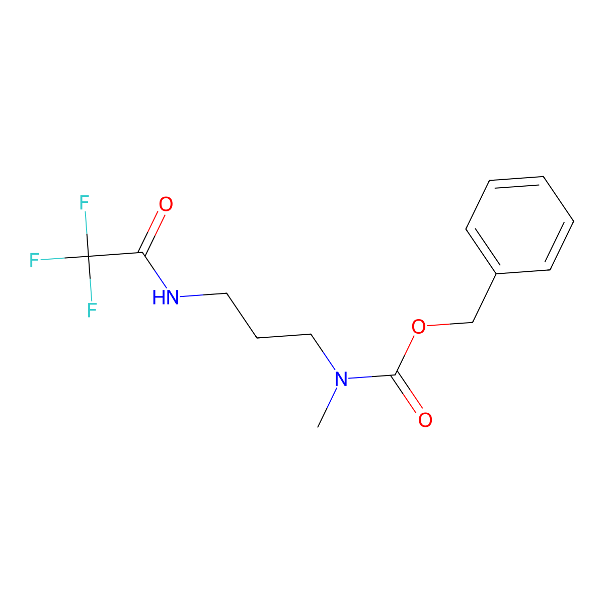 Benzyl N-methyl-N-[3-(2,2,2-trifluoroacetamido)propyl]carbamate molecular structure, CAS 1158721-70-0