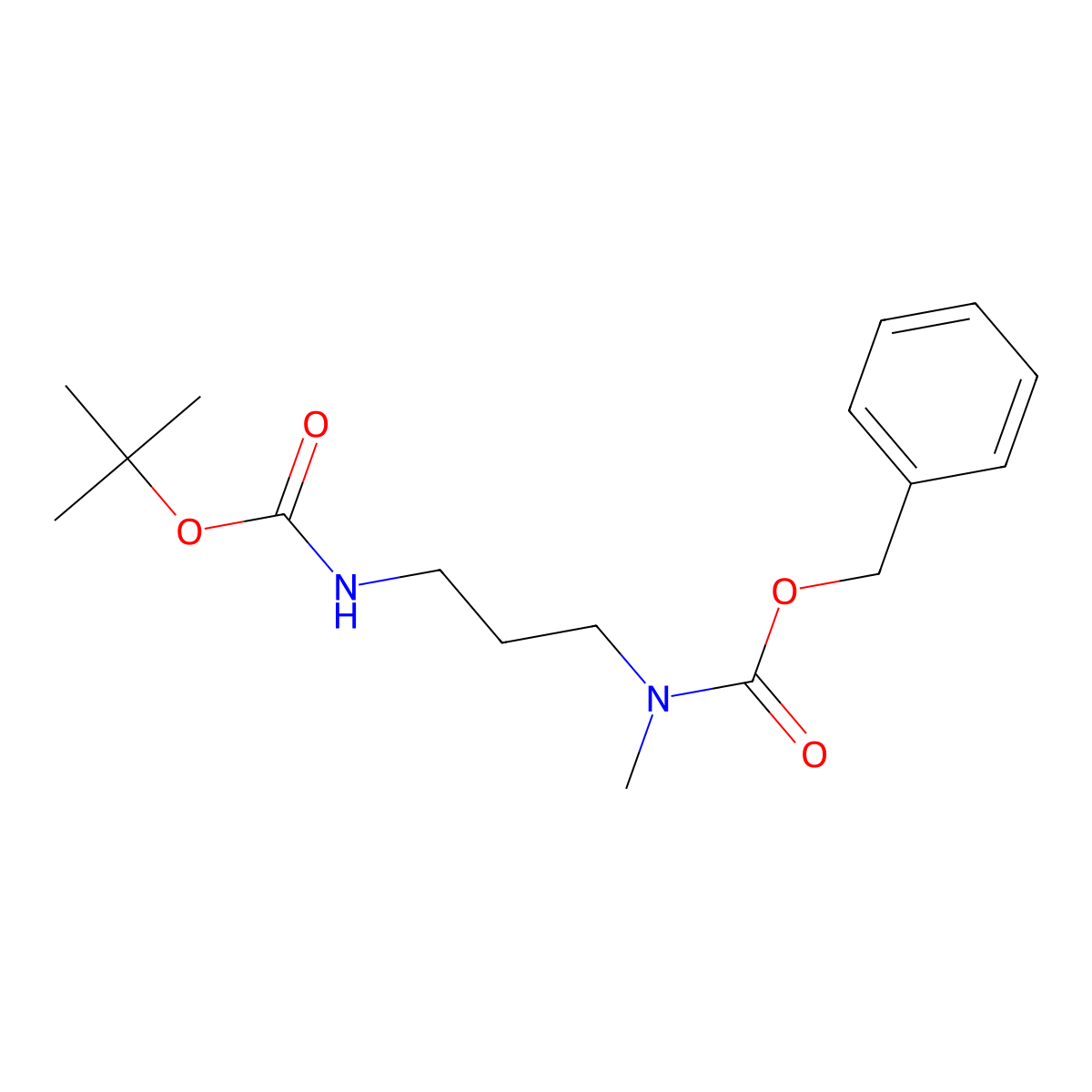 Benzyl N-(3-{[(tert-butoxy)carbonyl]aminopropyl)-N-methylcarbamate molecular structure, CAS 1158721-71-1