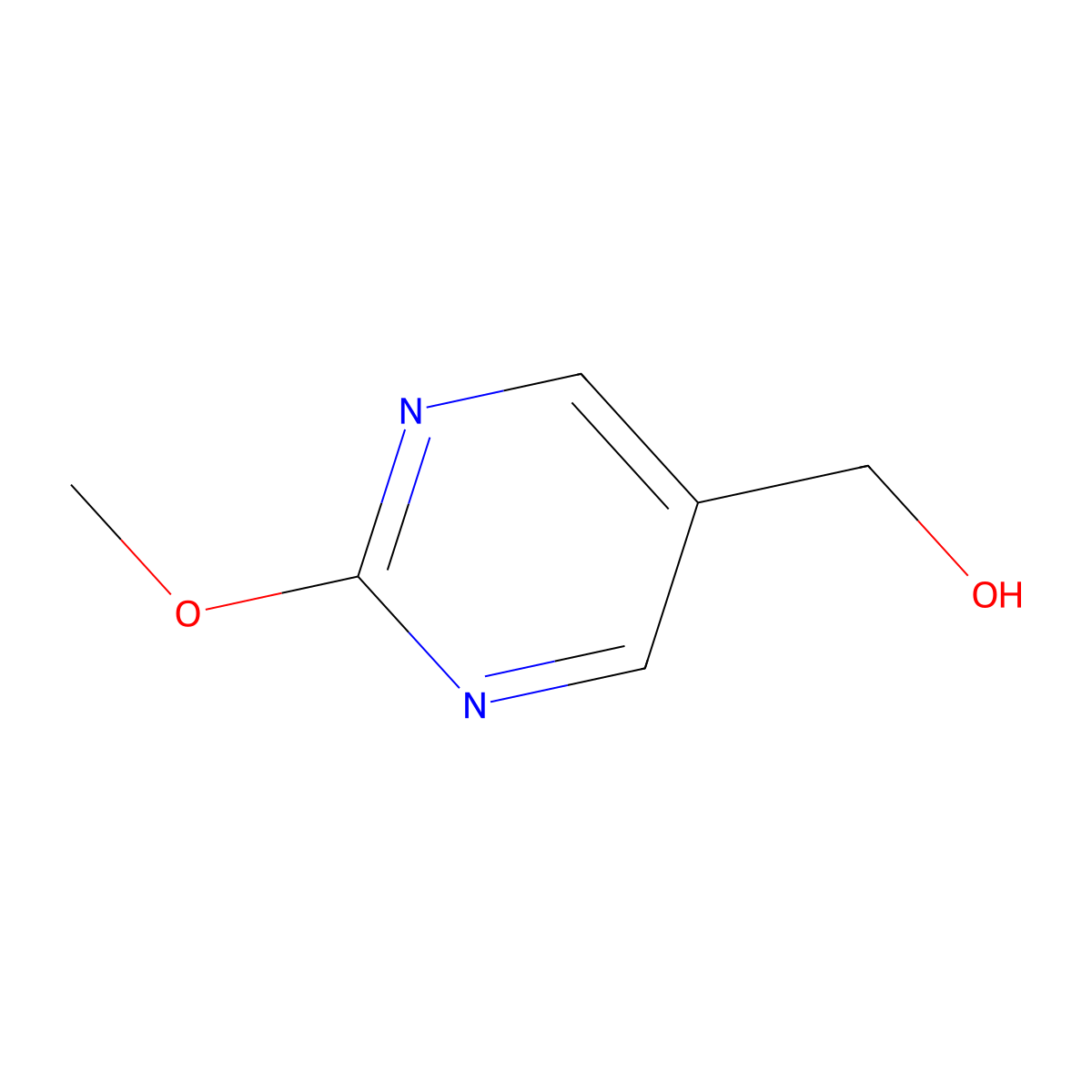 (2-Methoxypyrimidin-5-yl)methanol molecular structure, CAS 1158735-09-1