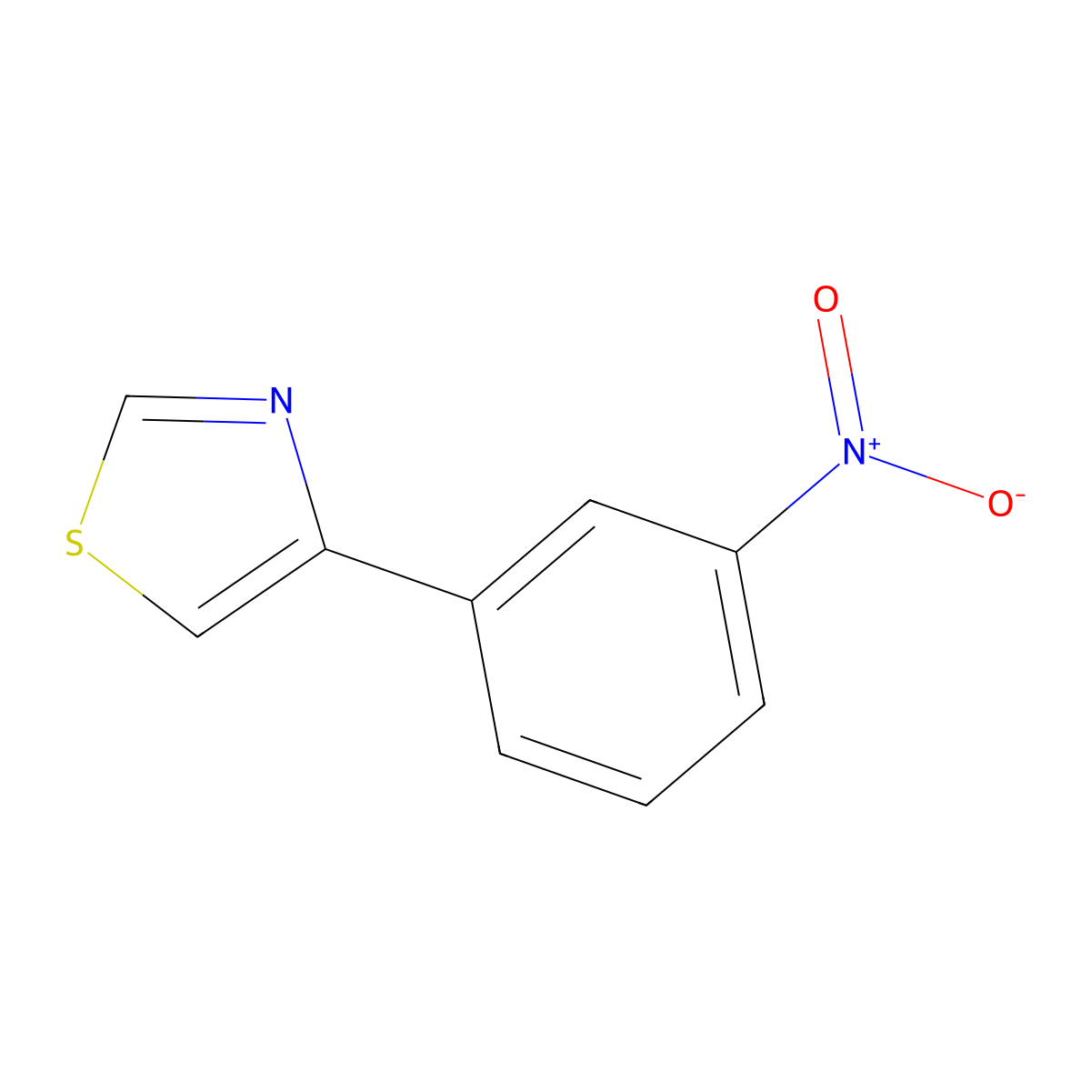 4-(3-Nitrophenyl)-1,3-thiazole molecular structure, CAS 1158735-14-8