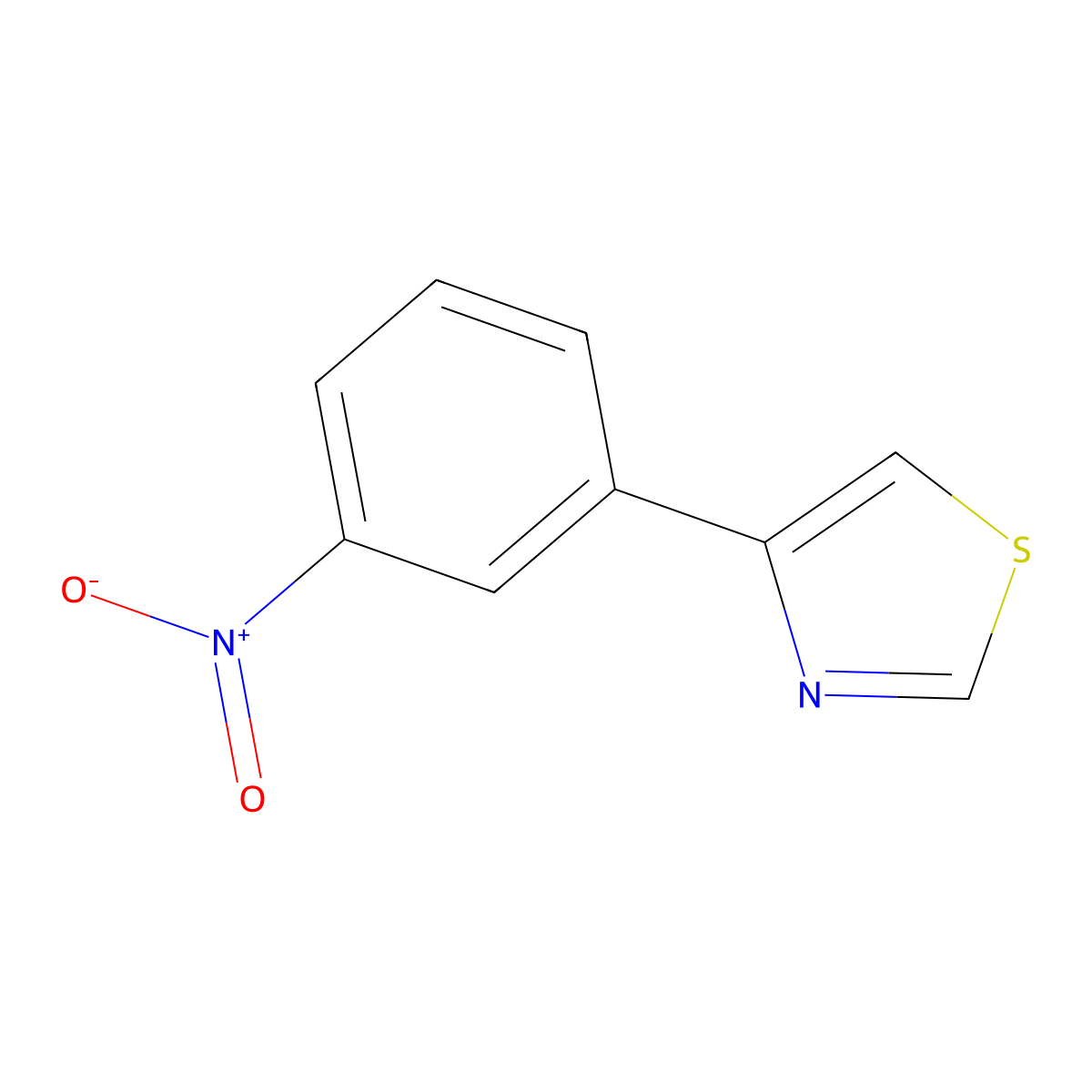 4-(3-Nitrophenyl)-1,3-thiazole molecular structure, CAS 1158735-14-8