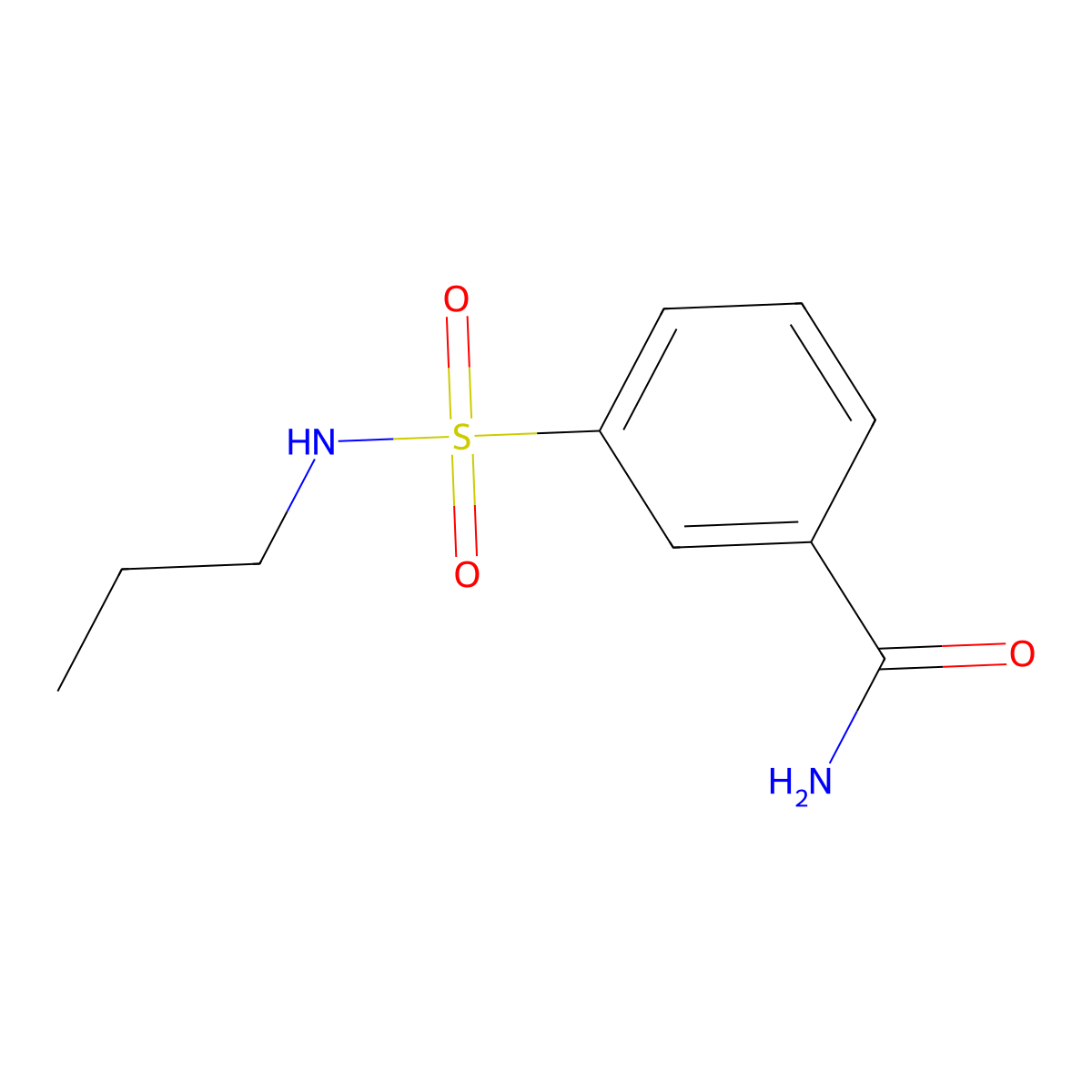 3-(Propylsulfamoyl)benzamide molecular structure, CAS 1158737-79-1