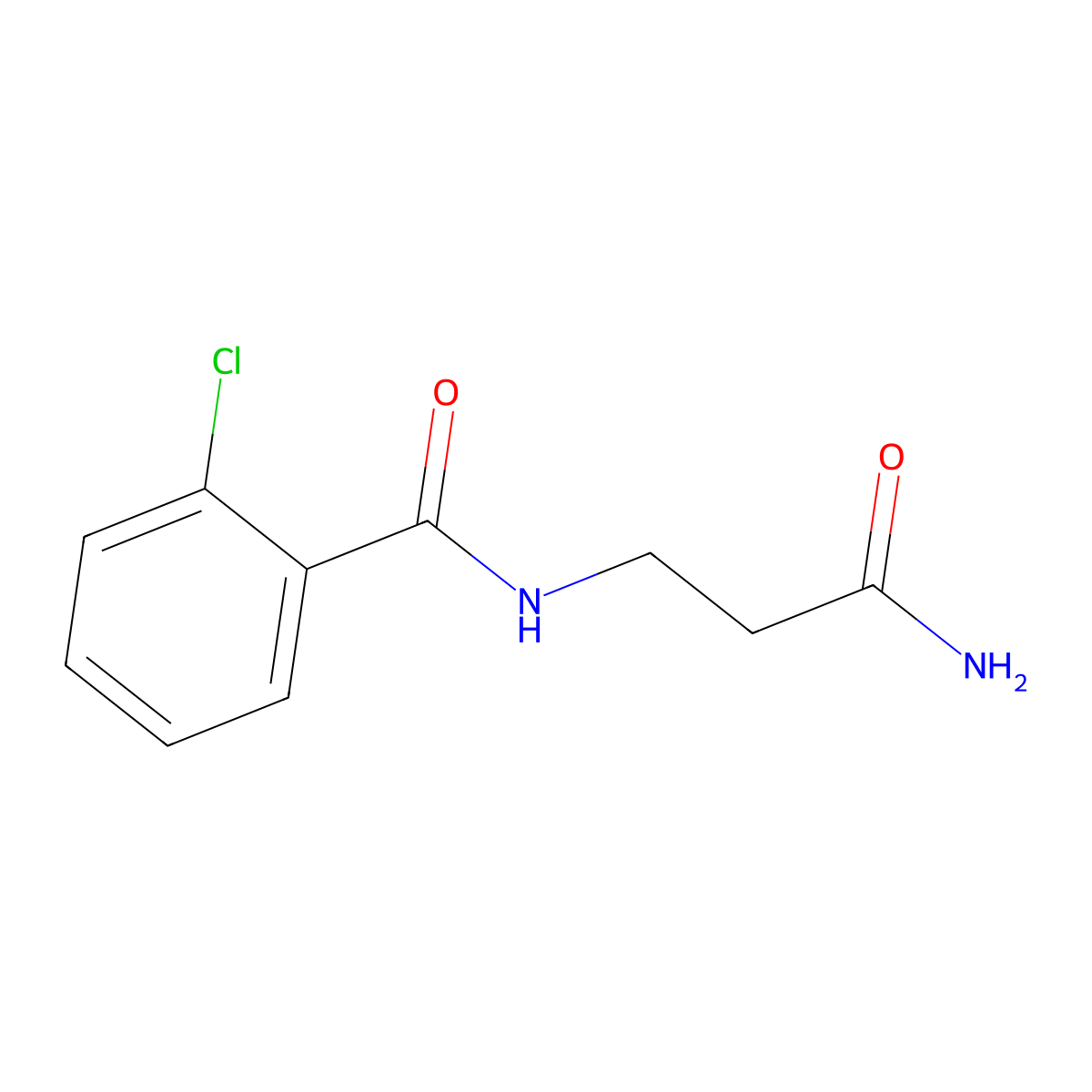 N-(3-amino-3-oxopropyl)-2-chlorobenzamide molecular structure, CAS 1158739-20-8