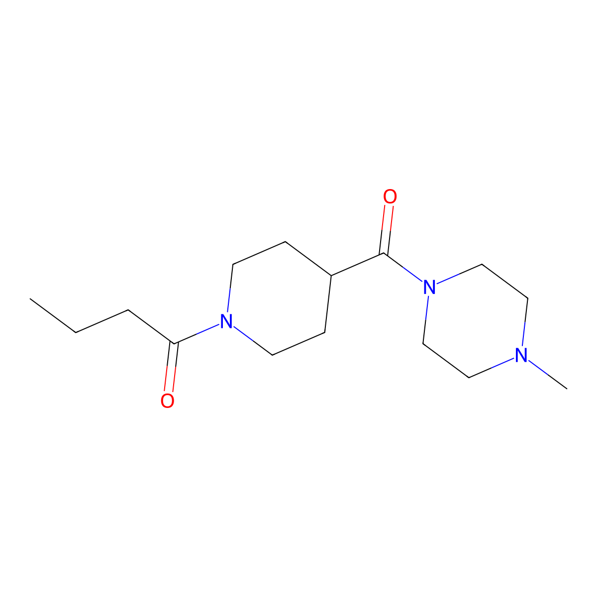 1-[4-(4-Methylpiperazine-1-carbonyl)piperidin-1-yl]butan-1-one molecular structure, CAS 1158739-71-9