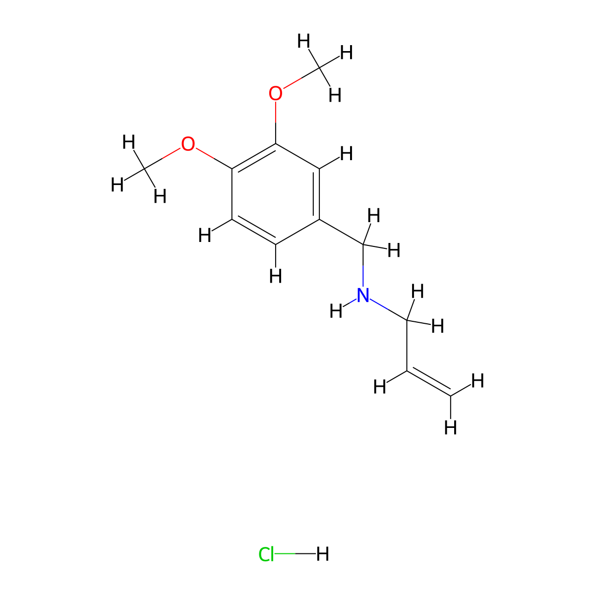 [(3,4-Dimethoxyphenyl)methyl](prop-2-en-1-yl)amine hydrochloride molecular structure, CAS 1158740-54-5