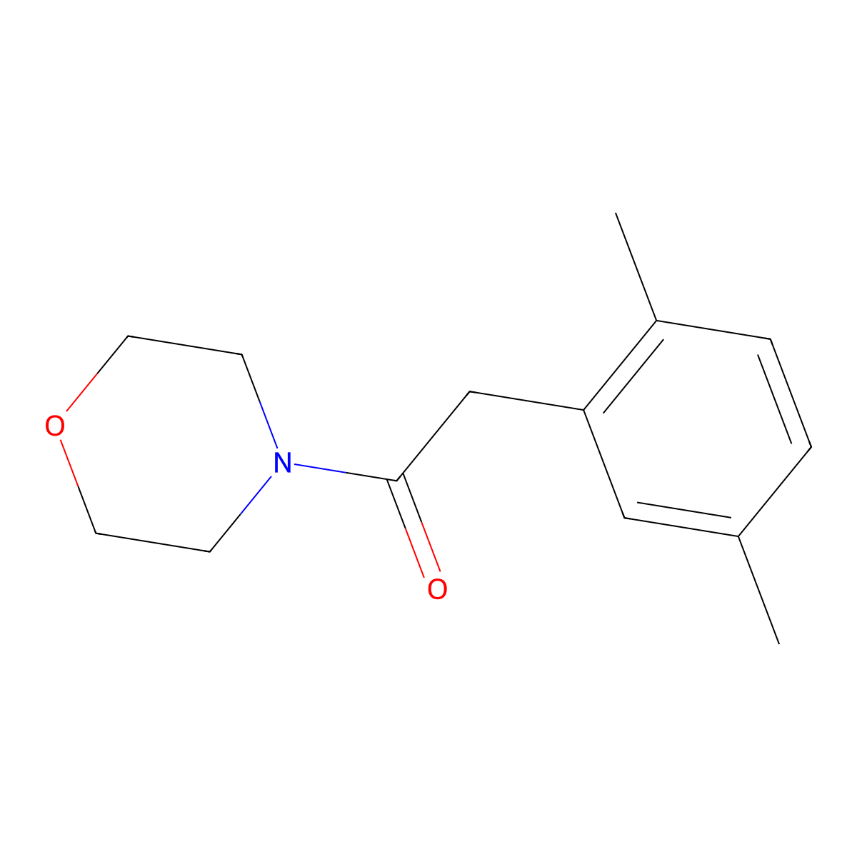 2-(2,5-Dimethylphenyl)-1-(morpholin-4-yl)ethanone molecular structure, CAS 1158740-61-4