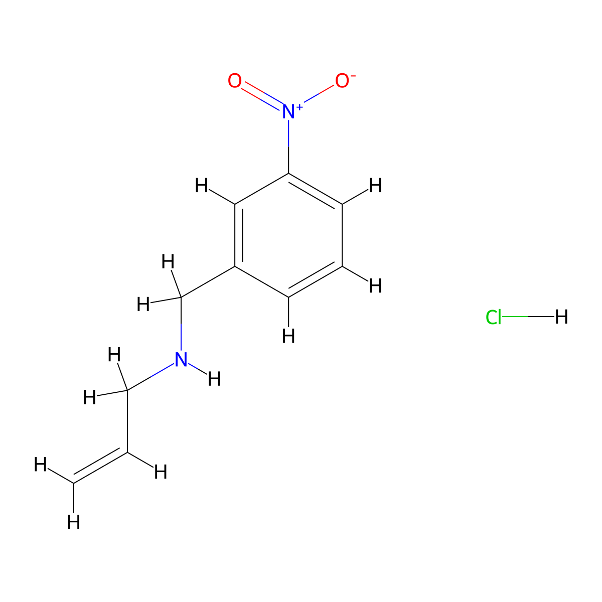 [(3-Nitrophenyl)methyl](prop-2-en-1-yl)amine hydrochloride molecular structure, CAS 1158745-18-6