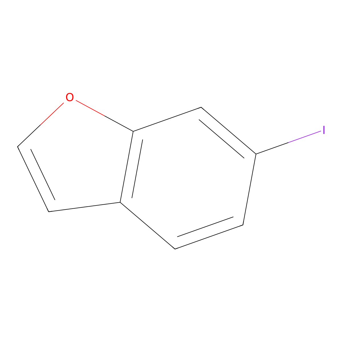 6-Iodobenzofuran molecular structure, CAS 1158745-23-3