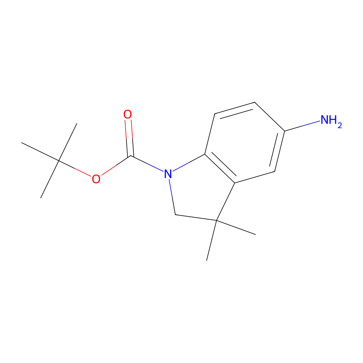 1-Boc-5-amino-3,3-dimethylindoline molecular structure, CAS 1158745-53-9