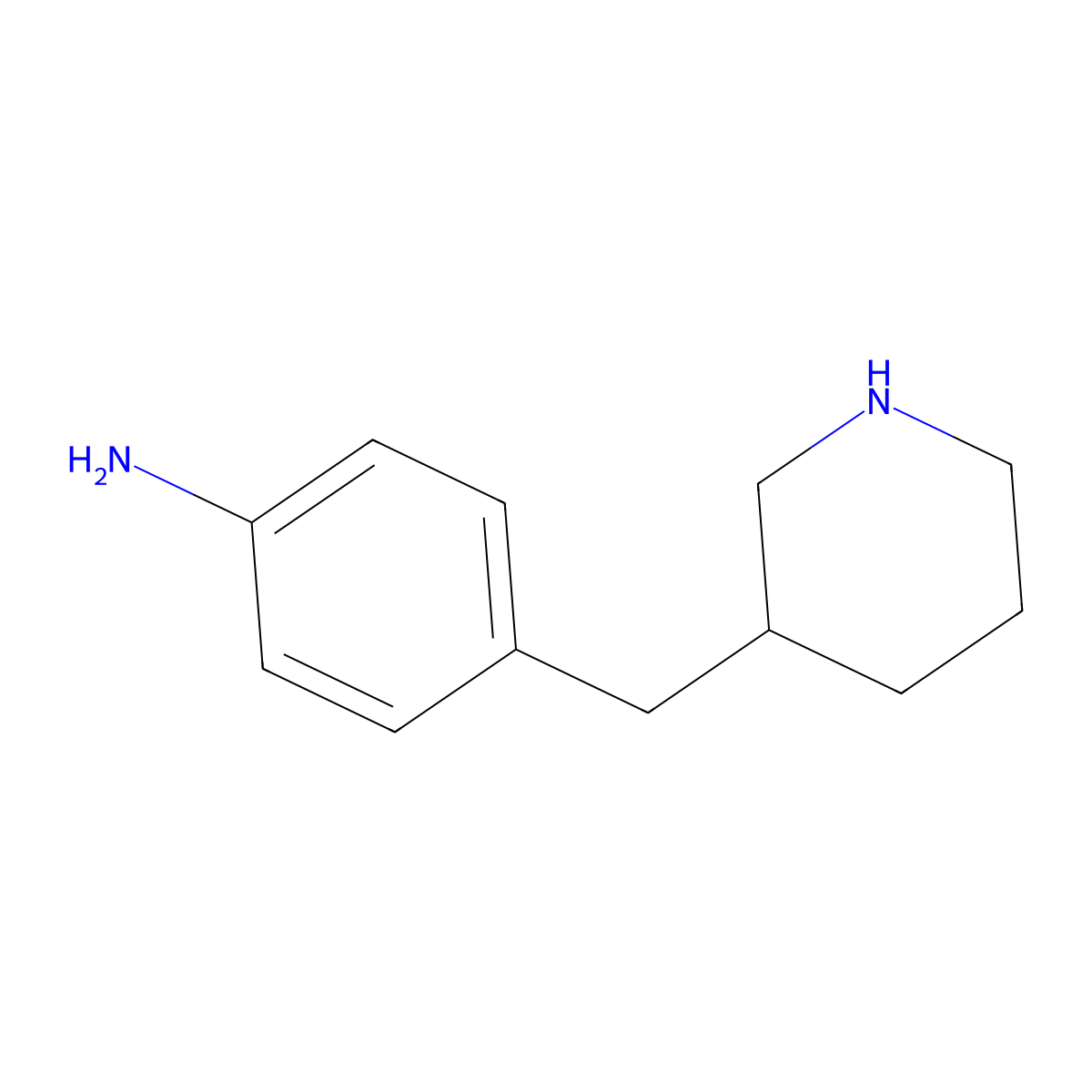 4-(Piperidin-3-ylmethyl)aniline molecular structure, CAS 1158746-87-2