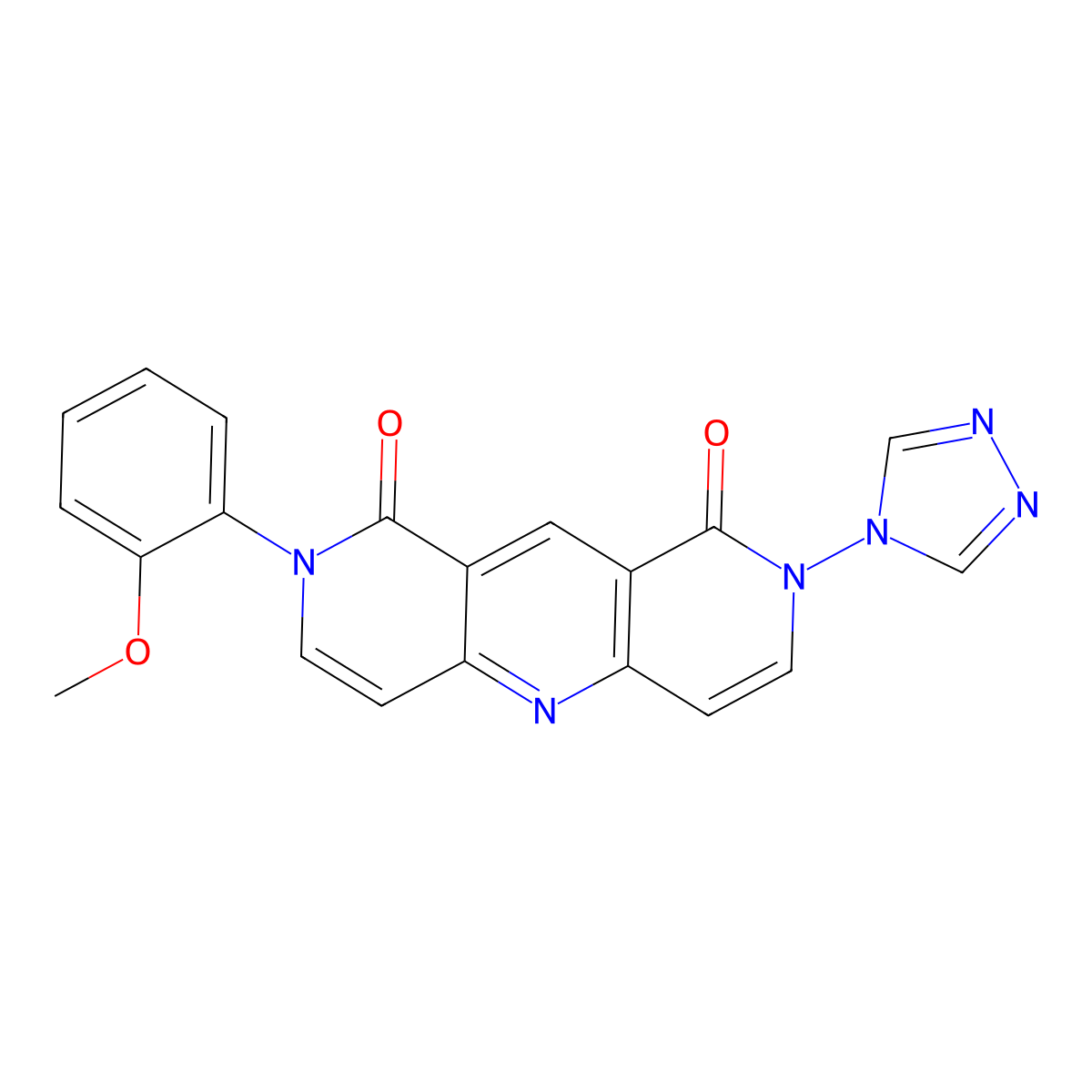 2-(2-methoxyphenyl)-8-(4H-1,2,4-triazol-4-yl)pyrido[4,3-b][1,6]naphthyridine-1,9(2H,8H)-dione molecular structure, CAS 1158748-22-1