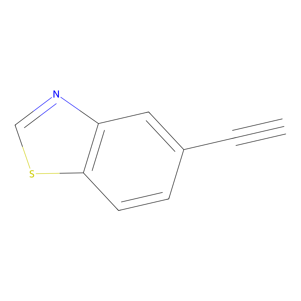 5-Ethynyl-1,3-benzothiazole molecular structure, CAS 1158749-23-5