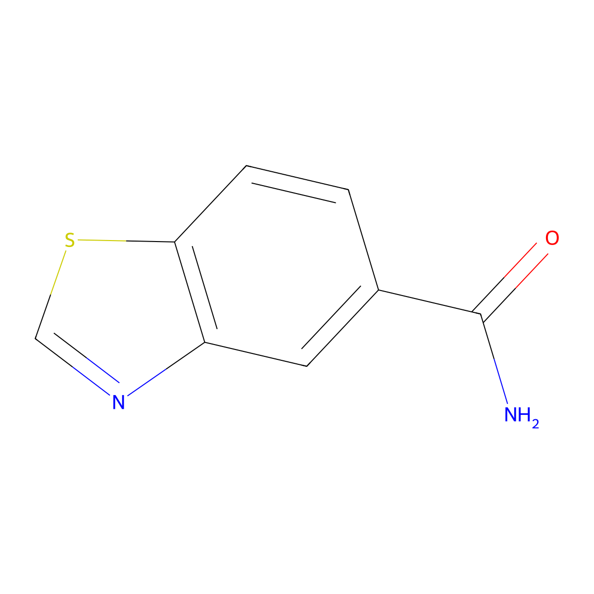 Benzo[d]thiazole-5-carboxamide molecular structure, CAS 1158749-25-7