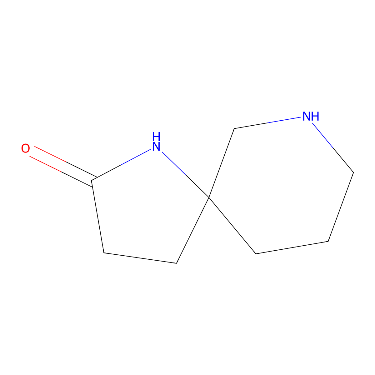 1,7-Diazaspiro[4.5]decan-2-one molecular structure, CAS 1158749-84-8