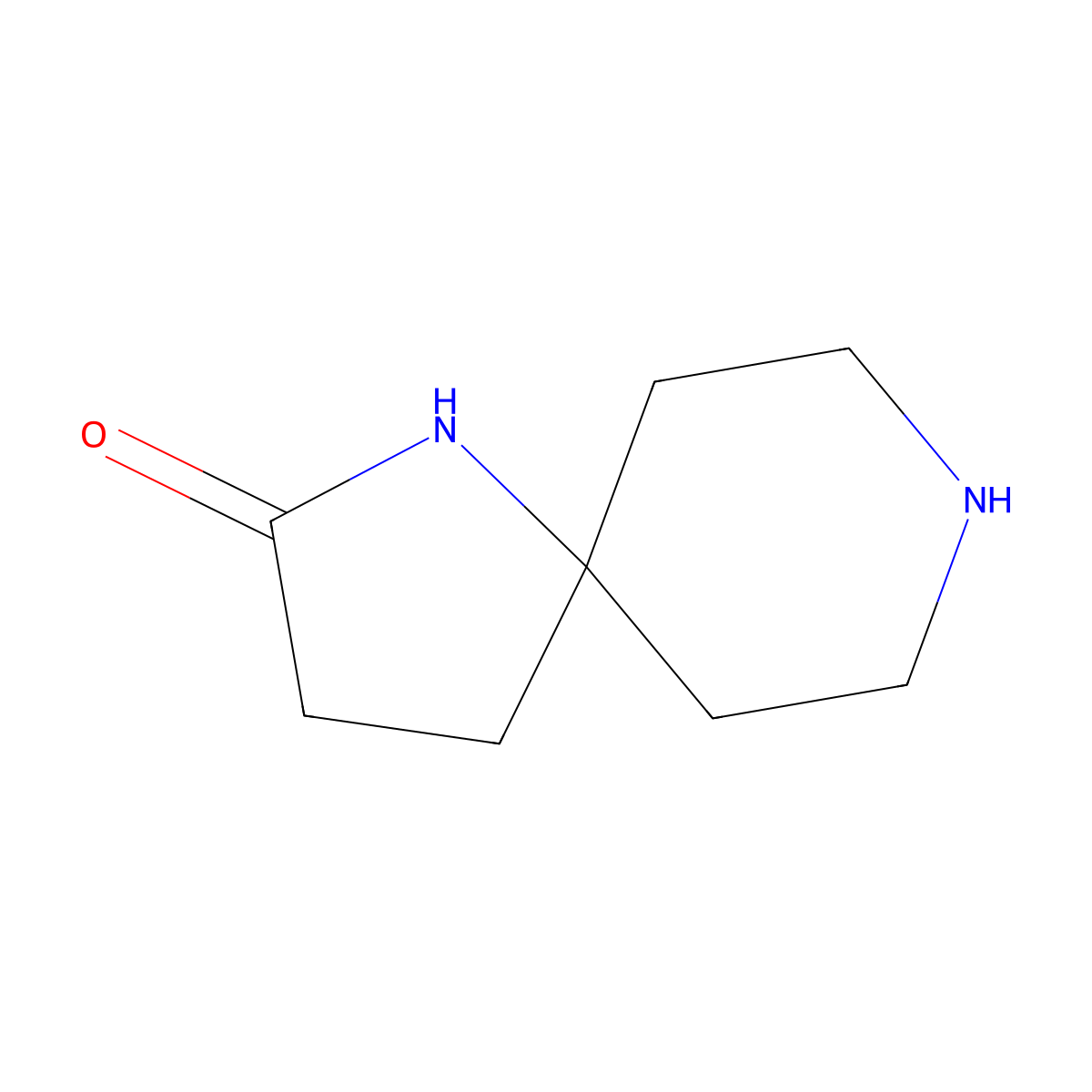 1,8-Diazaspiro(4.5)decan-2-one molecular structure, CAS 1158749-93-9