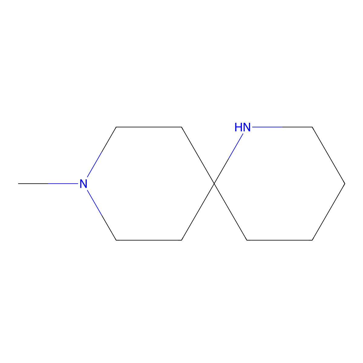 9-Methyl-1,9-diazaspiro[5.5]undecane molecular structure, CAS 1158750-02-7