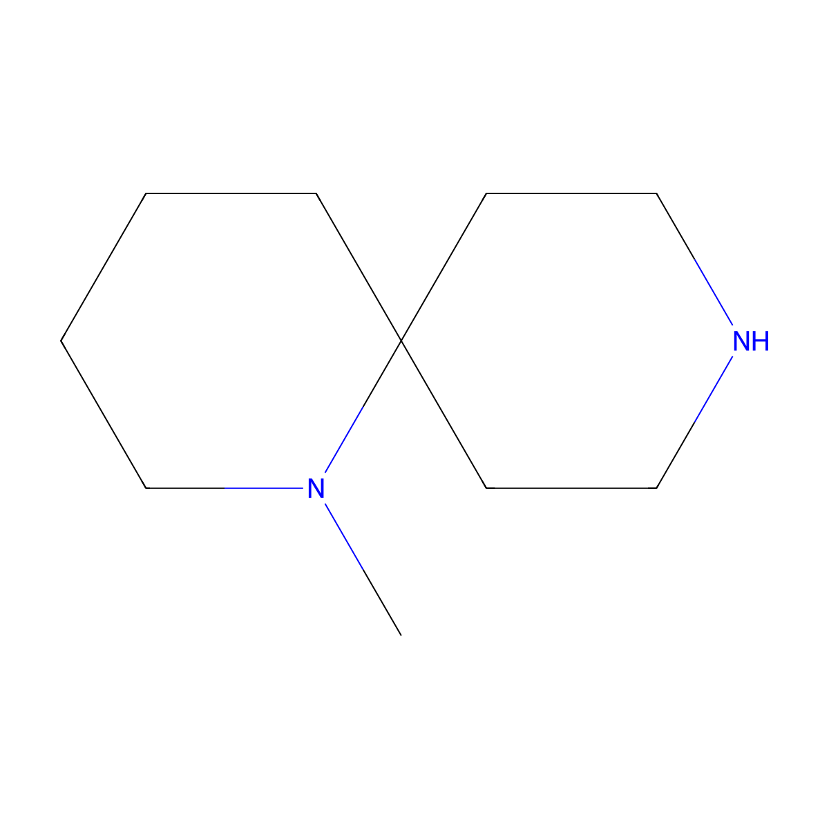 1-Methyl-1,9-diazaspiro[5.5]undecane molecular structure, CAS 1158750-04-9