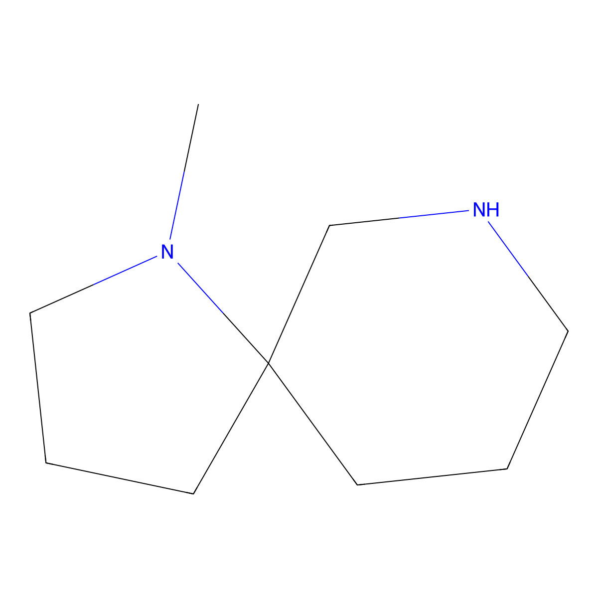 1-Methyl-1,7-diazaspiro[4.5]decane molecular structure, CAS 1158750-51-6