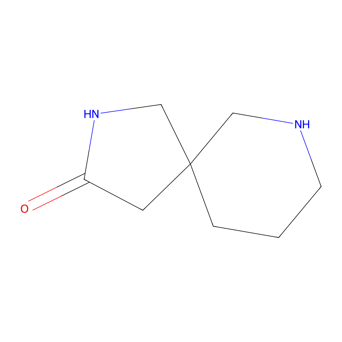 2,7-Diazaspiro[4.5]decan-3-one molecular structure, CAS 1158750-89-0