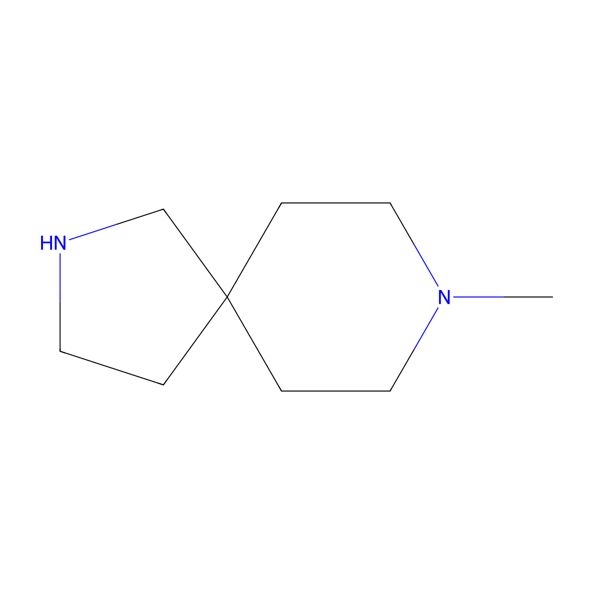 8-Methyl-2,8-diazaspiro[4.5]decane molecular structure, CAS 1158750-98-1