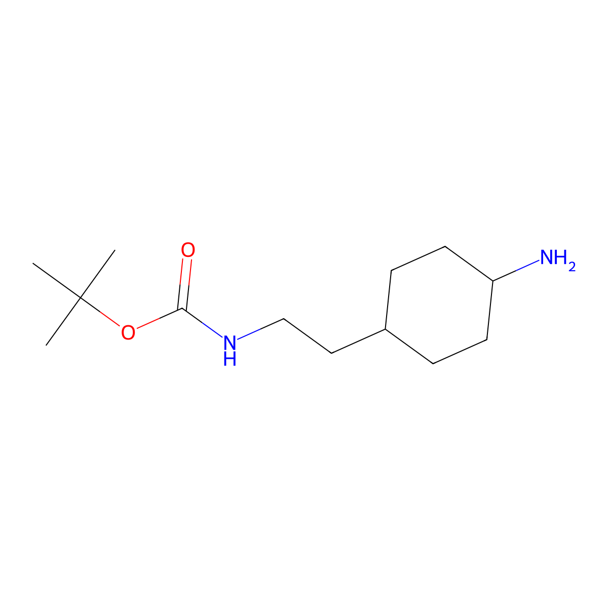 tert-Butyl 2-(4-aminocyclohexyl)ethylcarbamate molecular structure, CAS 1158752-82-9
