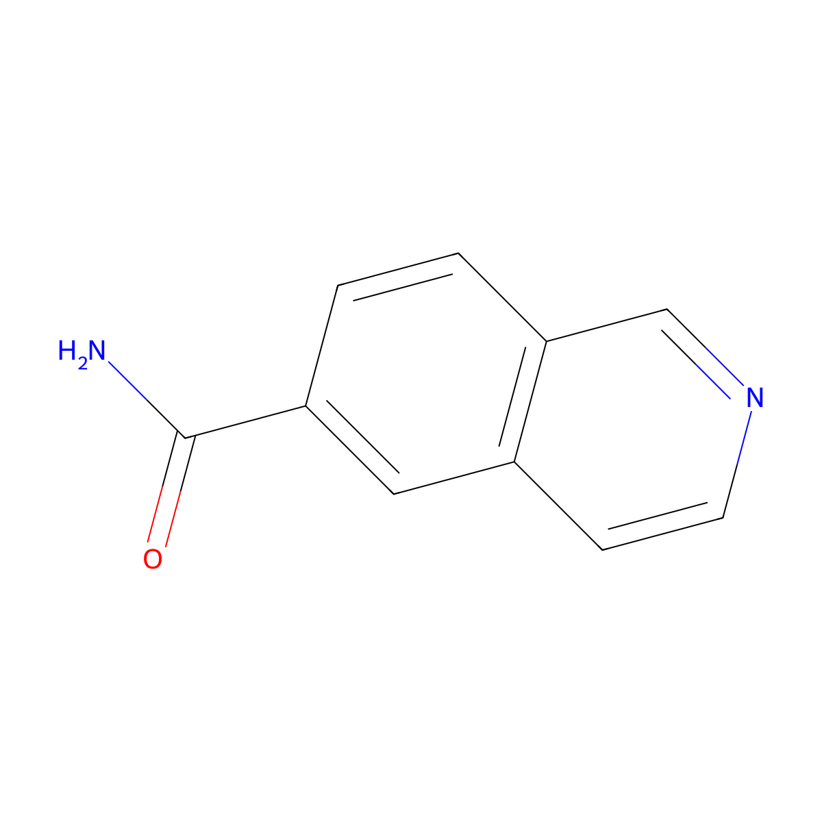 Isoquinoline-6-carboxamide molecular structure, CAS 1158754-94-9