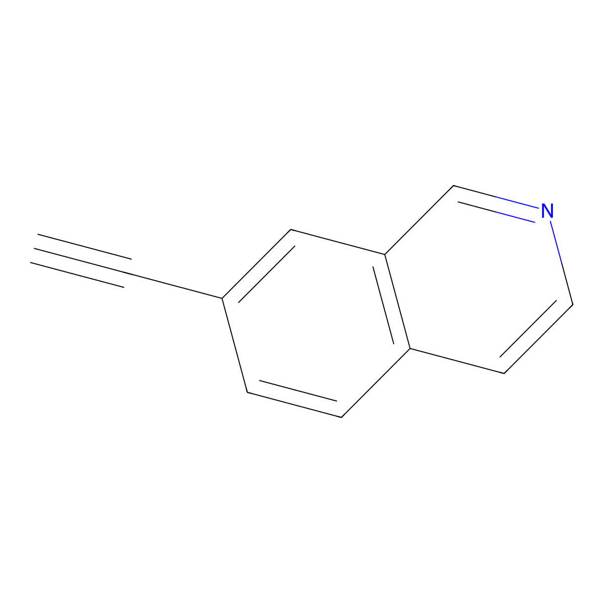 7-Ethynylisoquinoline molecular structure, CAS 1158755-29-3