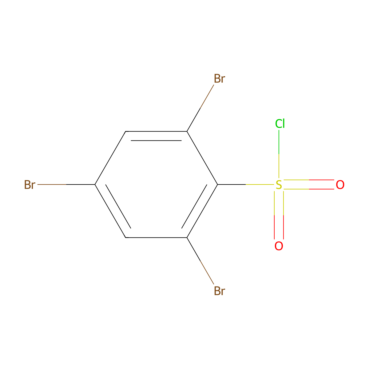 2,4,6-Tribromobenzene-1-sulfonyl chloride molecular structure, CAS 115876-73-8
